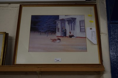 Lot 239 - Edward Hopper, Cape Cod Evening, reproduction...