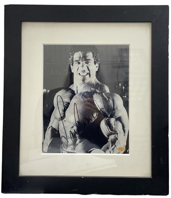 Lot 43 - A framed black and white photograph bearing...