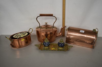 Lot 176 - Collection of metal wares including 19th...