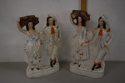 Lot 207 - Pair of Staffordshire figures