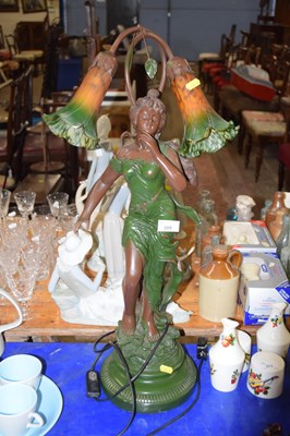 Lot 209 - A large Art Deco plaster figure modelled in...