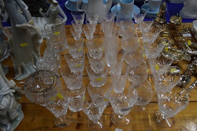 Lot 234 - Quantity of glass wares, glass tumblers, wine...