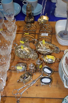 Lot 235 - Quantity of silver plated wares including...