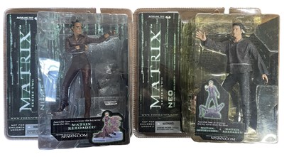 Lot 102 - A pair of Matrix Reloaded [series 2] figurines...