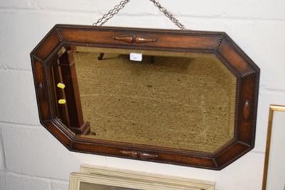 Lot 267 - Oak framed wall mirror