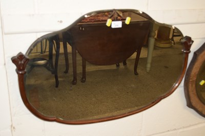 Lot 276 - Half mahogany framed wall mirror