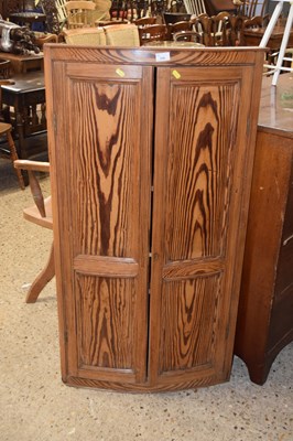 Lot 290 - Pine corner cupboard