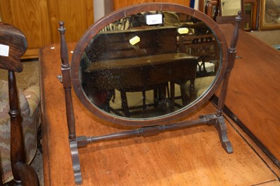 Lot 263 - An oval dressing table mirror