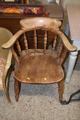 Lot 313 - A pine smokers chair