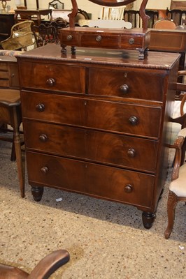 Lot 334 - 19th Century mahogany chest of two short and...