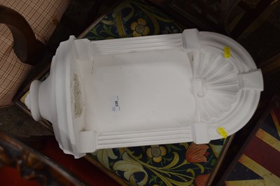 Lot 338 - A white painted plaster wall niche