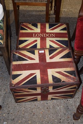 Lot 340 - Two Union Jack storage boxes