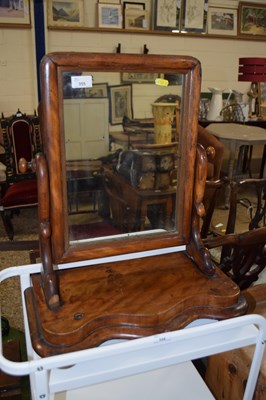 Lot 355 - A mahogany swing toilet mirror