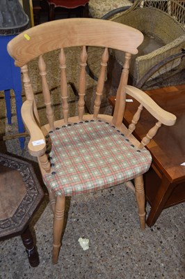 Lot 362 - A pine kitchen chair