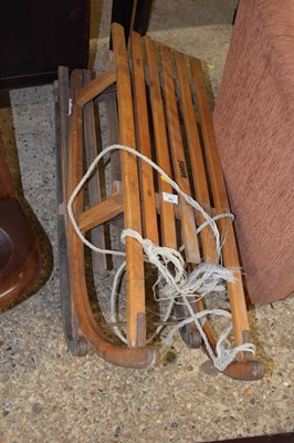 Lot 382 - Two vintage sledges