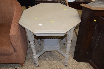 Lot 384 - A mushroom painted octagonal centre table