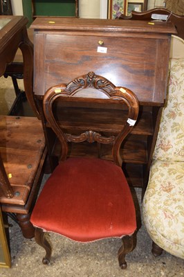 Lot 389 - Small Edwardian bureau book case and a balloon...