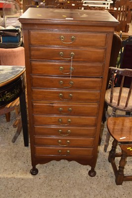 Lot 404 - A ten drawer gentlemans dressing chest