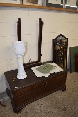 Lot 409 - Edwardian trifold mirrored dressing table