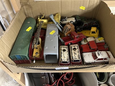 Lot 501 - Quantity of toy cars, vans, trucks etc