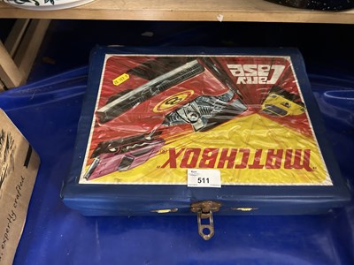 Lot 511 - Matchbox carry case and a quantity of model cars