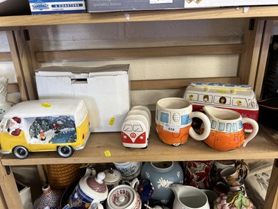 Lot 519 - Group of assorted VW Camper models, mugs, etc