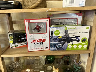 Lot 583 - A Midrone, a Nano Quadcopter, Cyclone Bike and...