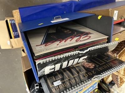 Lot 663 - Record case containing a selection Elvis LP's...