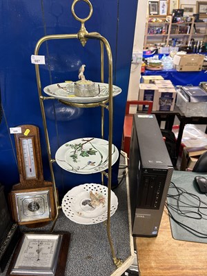 Lot 687 - A brass framed cake stand