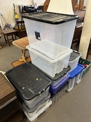 Lot 781 - Quantity of various plastic storage boxes