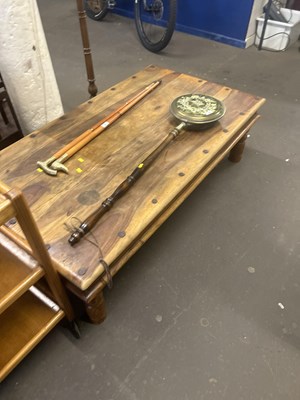 Lot 788A - A large modern hardwood coffee table