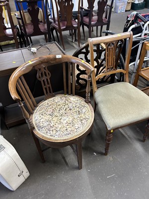 Lot 791 - Two various upholstered chairs