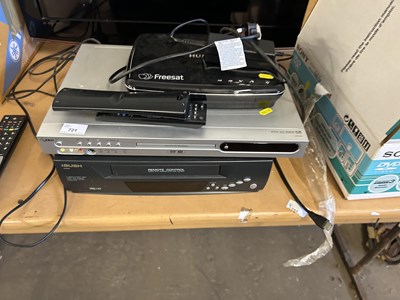 Lot 721 - Bush video recorder, LG DVD player together...