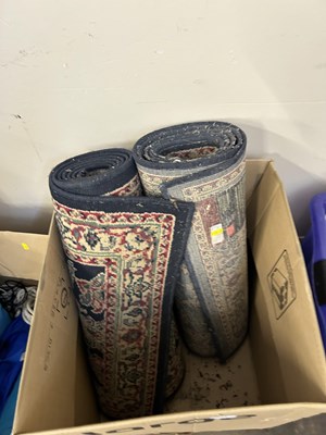 Lot 731 - Box containing two modern rugs