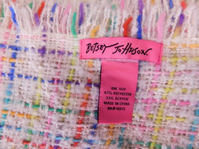 Lot 119 - A Betsey Johnson scarf, multicoloured with...