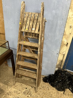 Lot 1068 - Two wooden stepladders