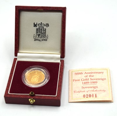 Lot 3 - Royal Mint 500th anniversary of sovereign 1489-...