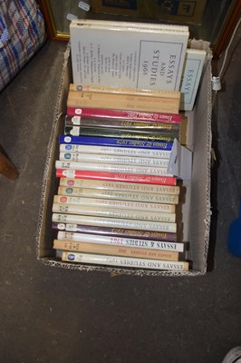 Lot 832 - ONE BOX: 1950s - 1970s ESSAYS AND STUDIES,...