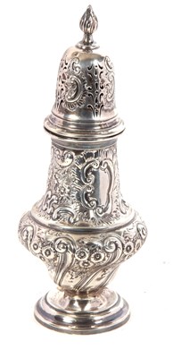 Lot 7 - A large late Victorian caster of baluster form...