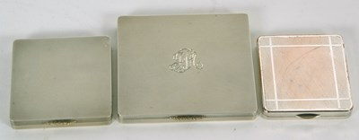 Lot 14 - Mixed Lot: Hallmarked silver cigarette case of...