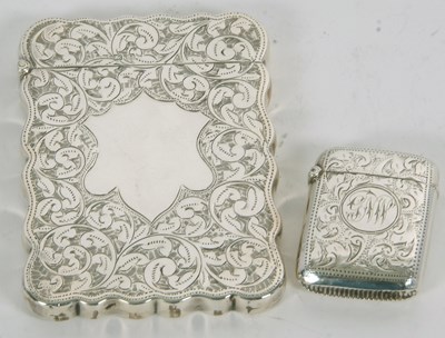 Lot 33 - Mixed Lot: George V silver card case having a...