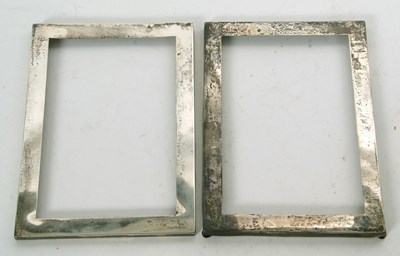 Lot 76 - A pair of George V silver photograph frames,...