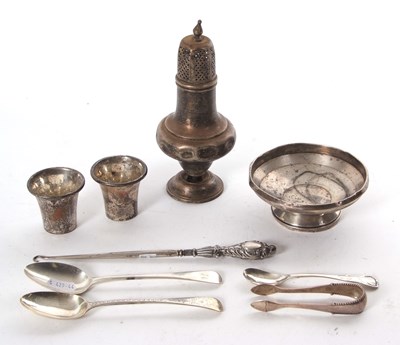 Lot 84 - Mixed Lot: A pair of Scottish silver tumblers...