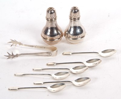 Lot 125 - Mixed Lot: Pair of George V silver baluster...