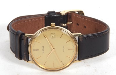 Lot 218 - A Tissot Seastar yellow metal gents wristwatch,...