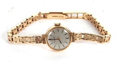 Lot 245 - A 9ct gold ladies Tissot wristwatch,...