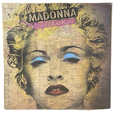 Lot 164 - Large print of Madonna's Celebration album art....