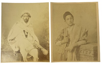 Lot 1119 - A pair of vintage photographs depicting Arab...