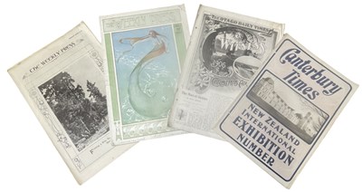 Lot 1296 - Four early 20th century New Zealand newspapers,...