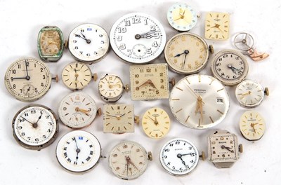 Lot 257 - A mixed lot of various watch movements and...